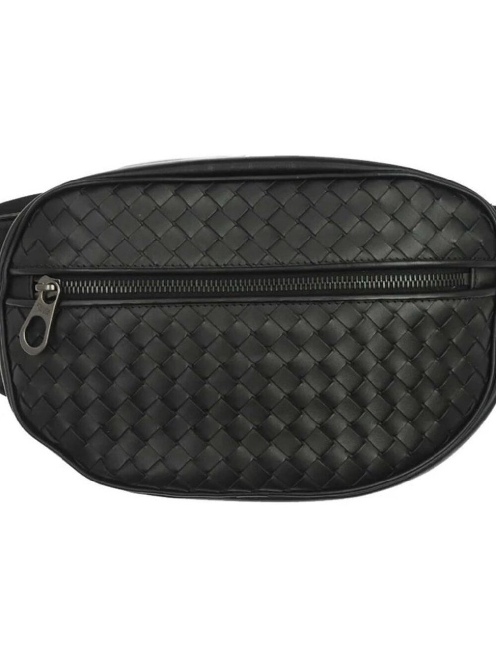 Bottega Veneta Black Intrecciato Bum Bag
